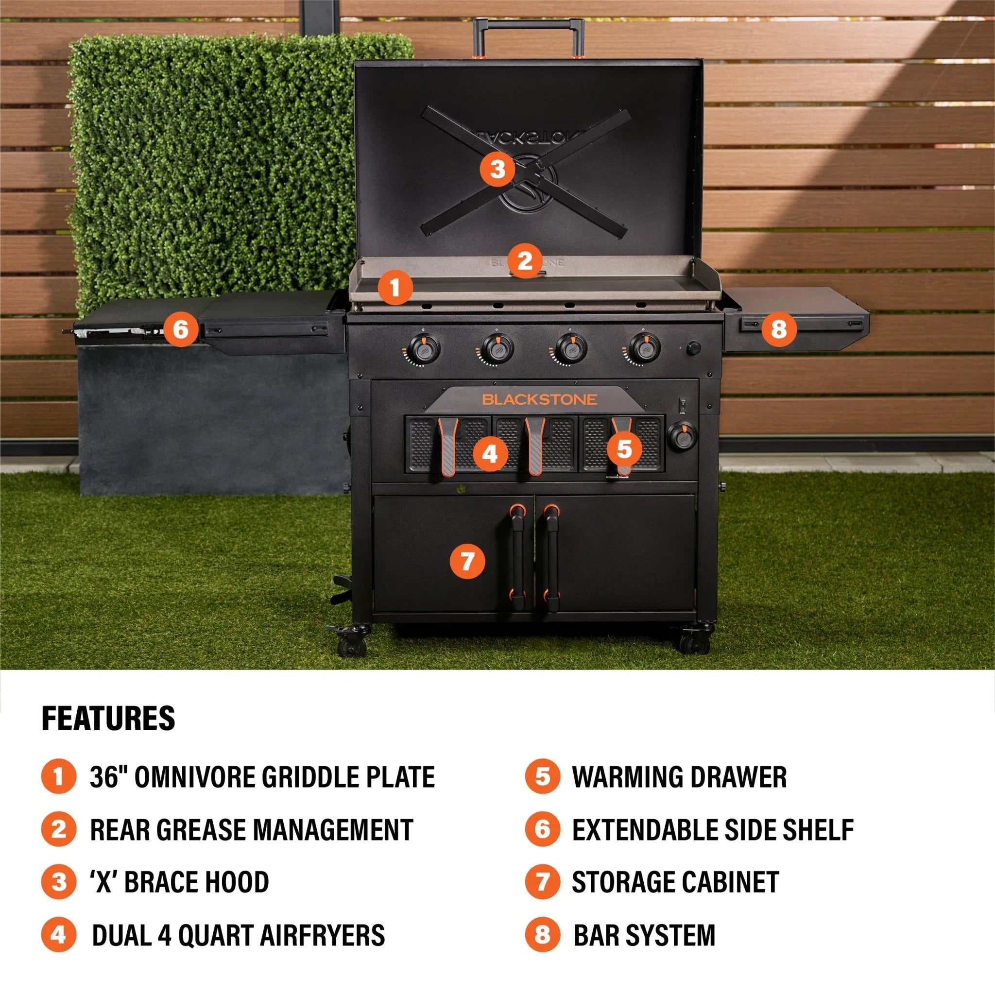 36” Griddle Airfryer Combo (Natural Gas)