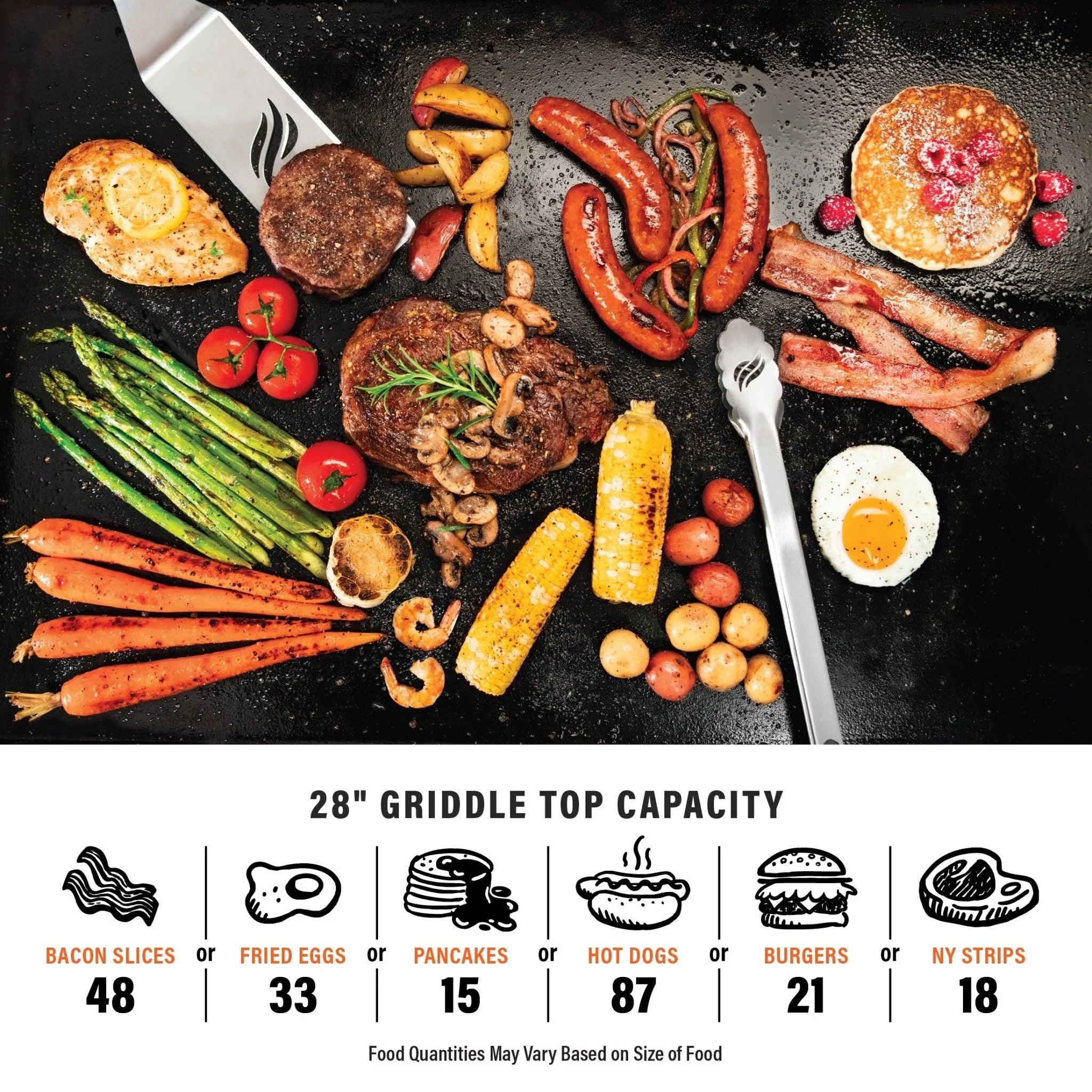 28" Griddle with Hard Cover