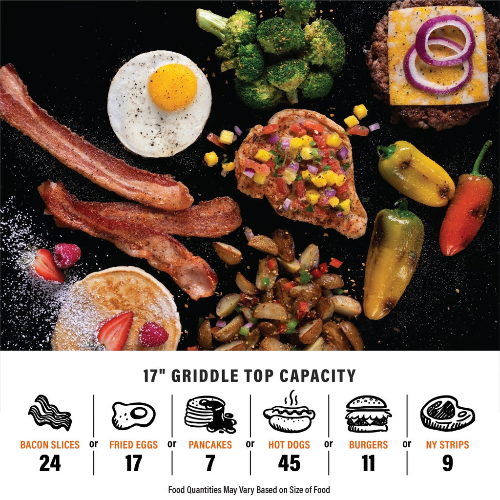 Adventure Ready 17in Griddle with Flexfold Legs