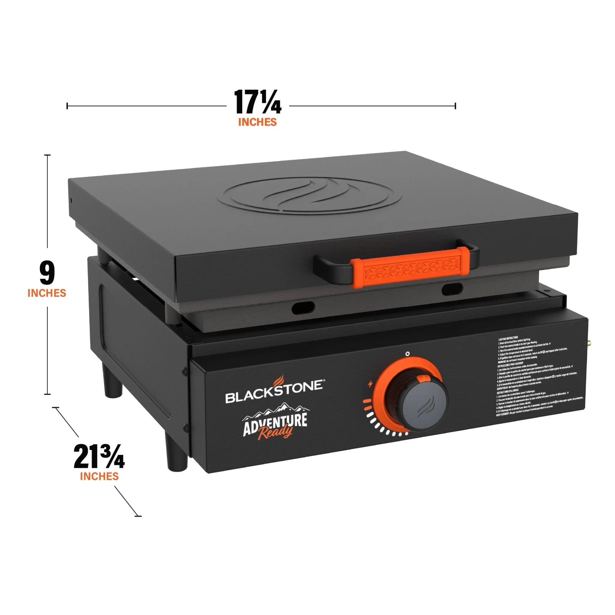 17" Tabletop Griddle with Hard Cover
