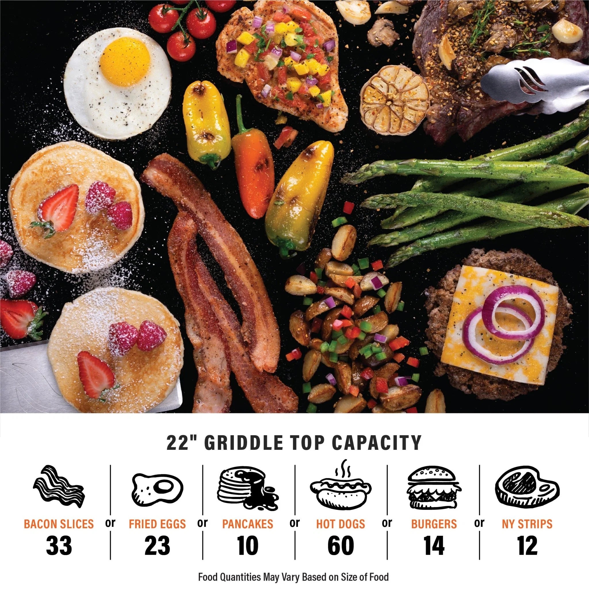 Adventure Ready 22” Tabletop Griddle with Hard Cover