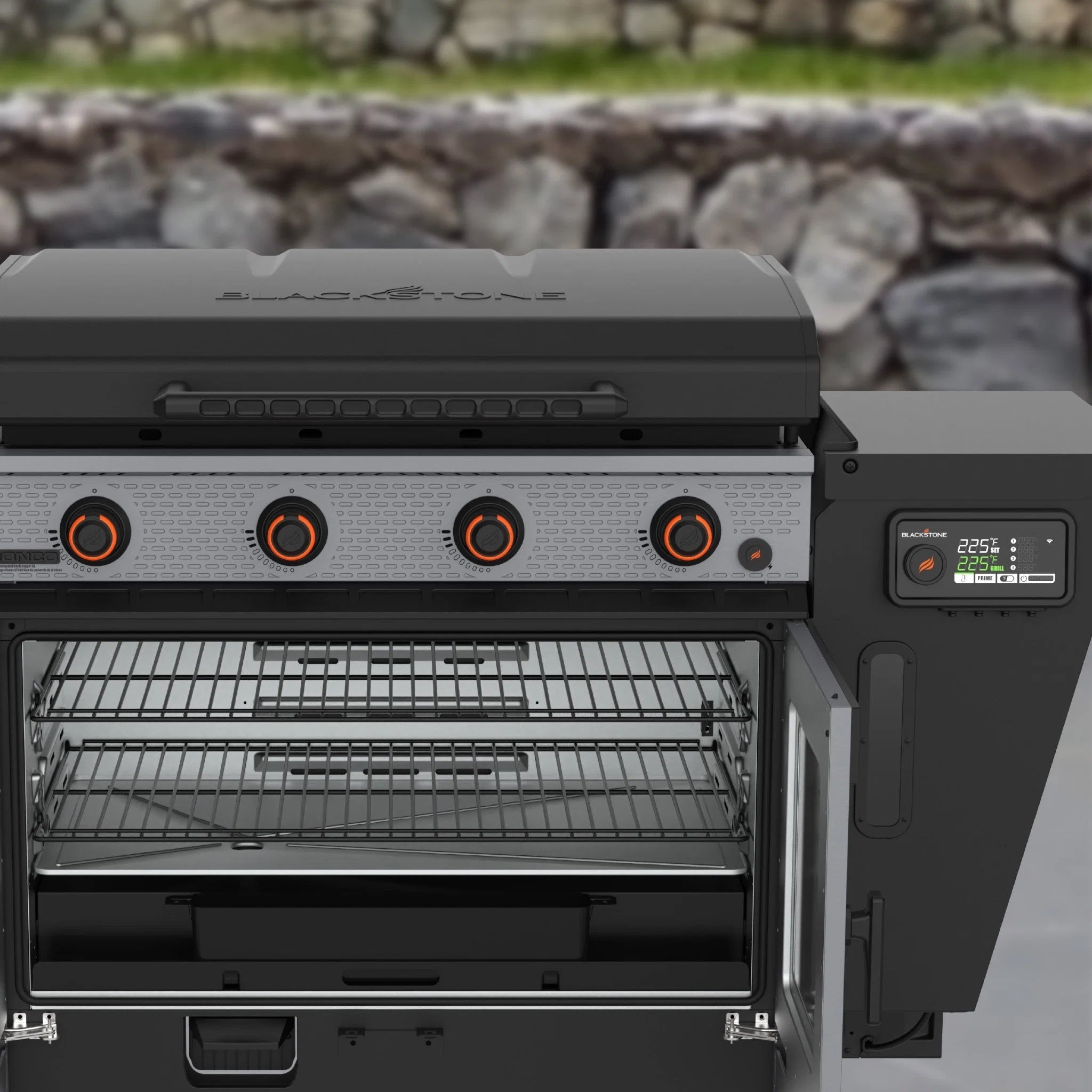 Bronco 36” Griddle Vertical Pellet Smoker Combo