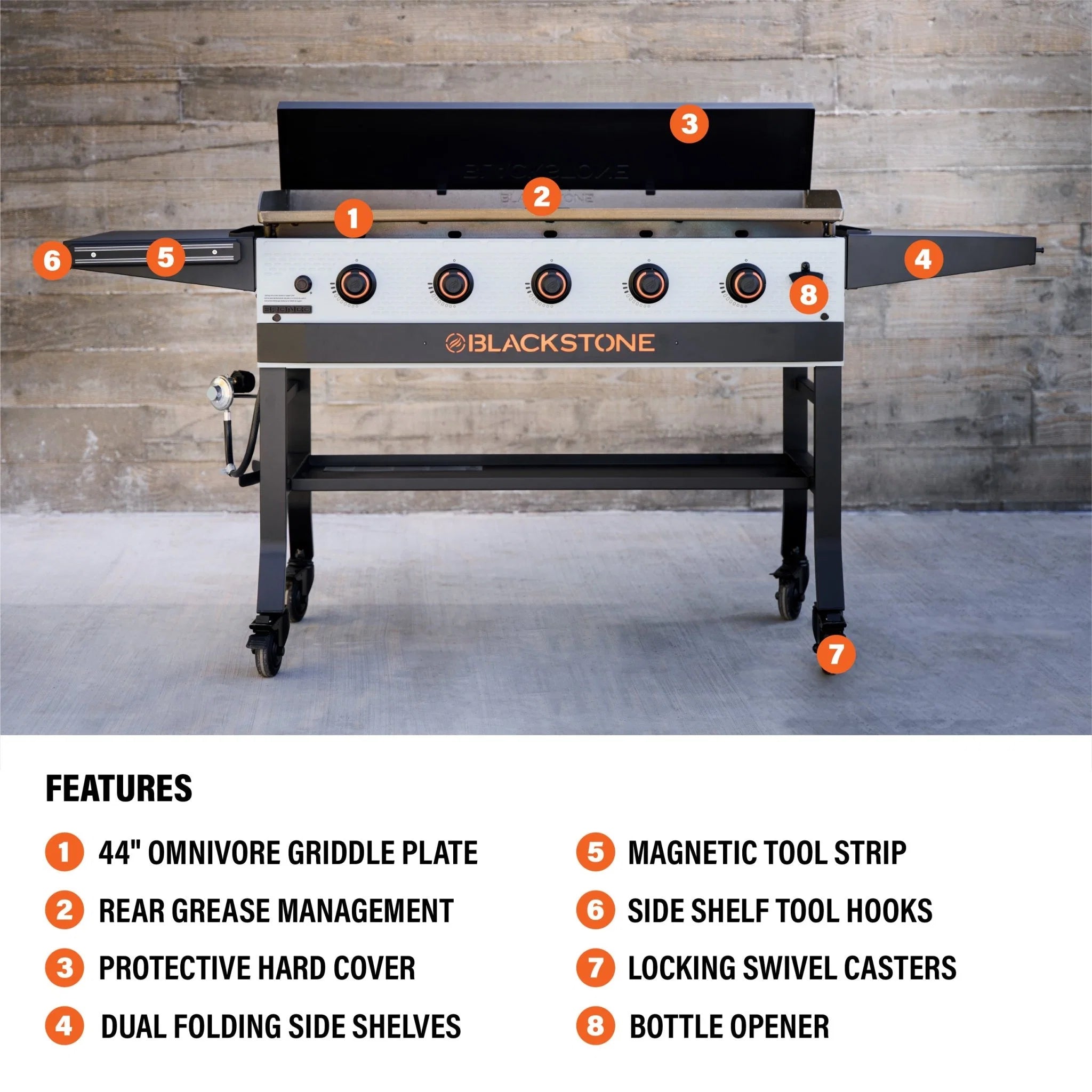 44" Griddle with Hard Cover