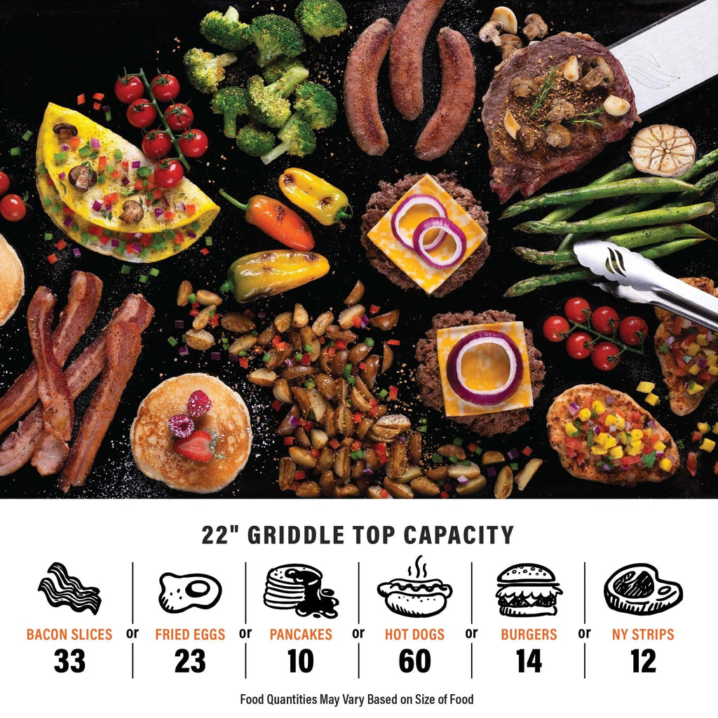 Adventure Ready 22” Griddle with Flexfold Legs