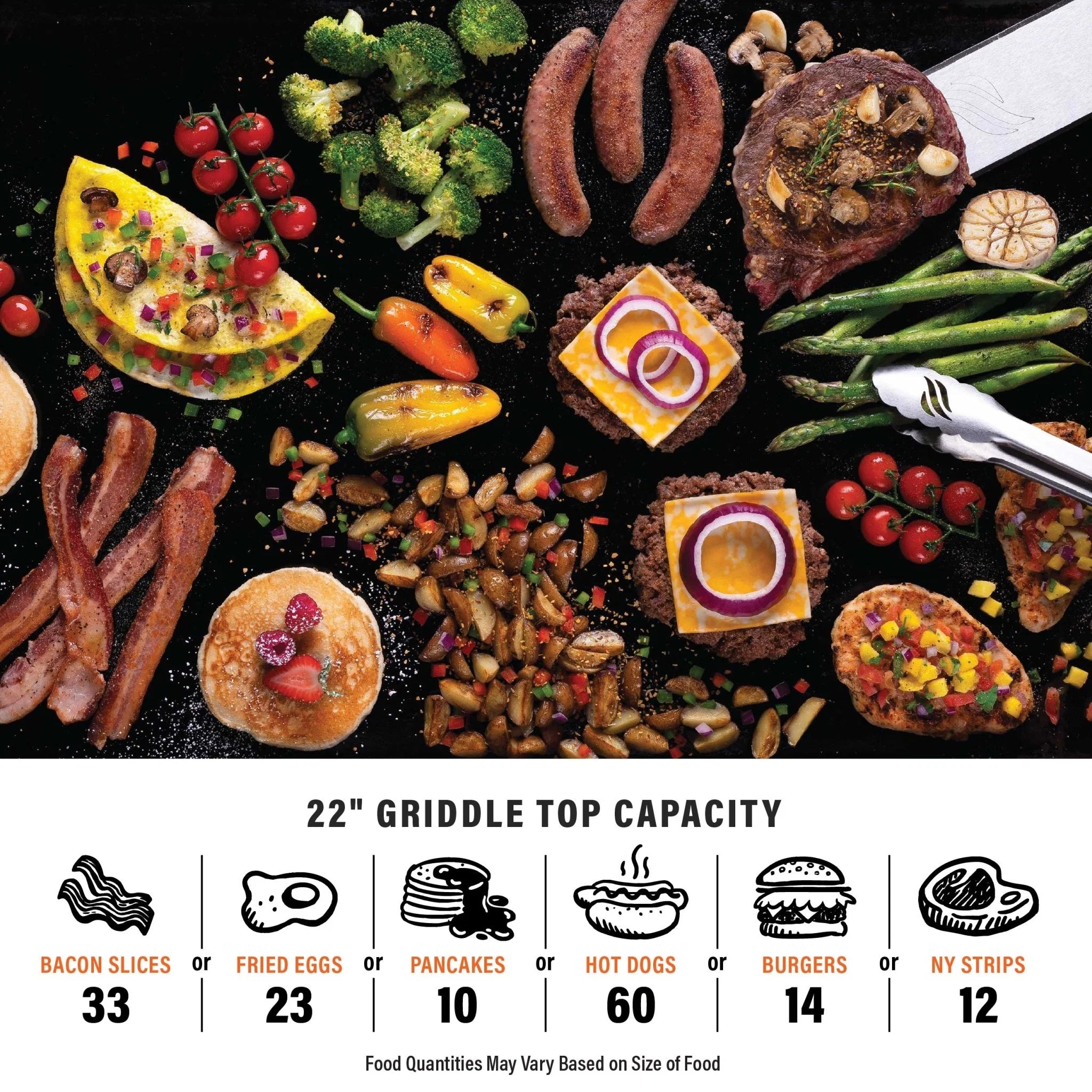 Adventure Ready 22” Griddle with Flexfold Legs