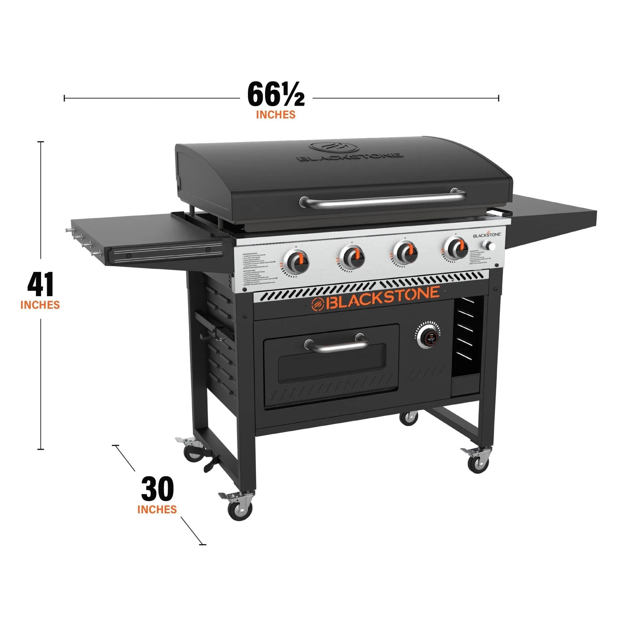 36" Griddle Pizza Oven Airfryer Combo