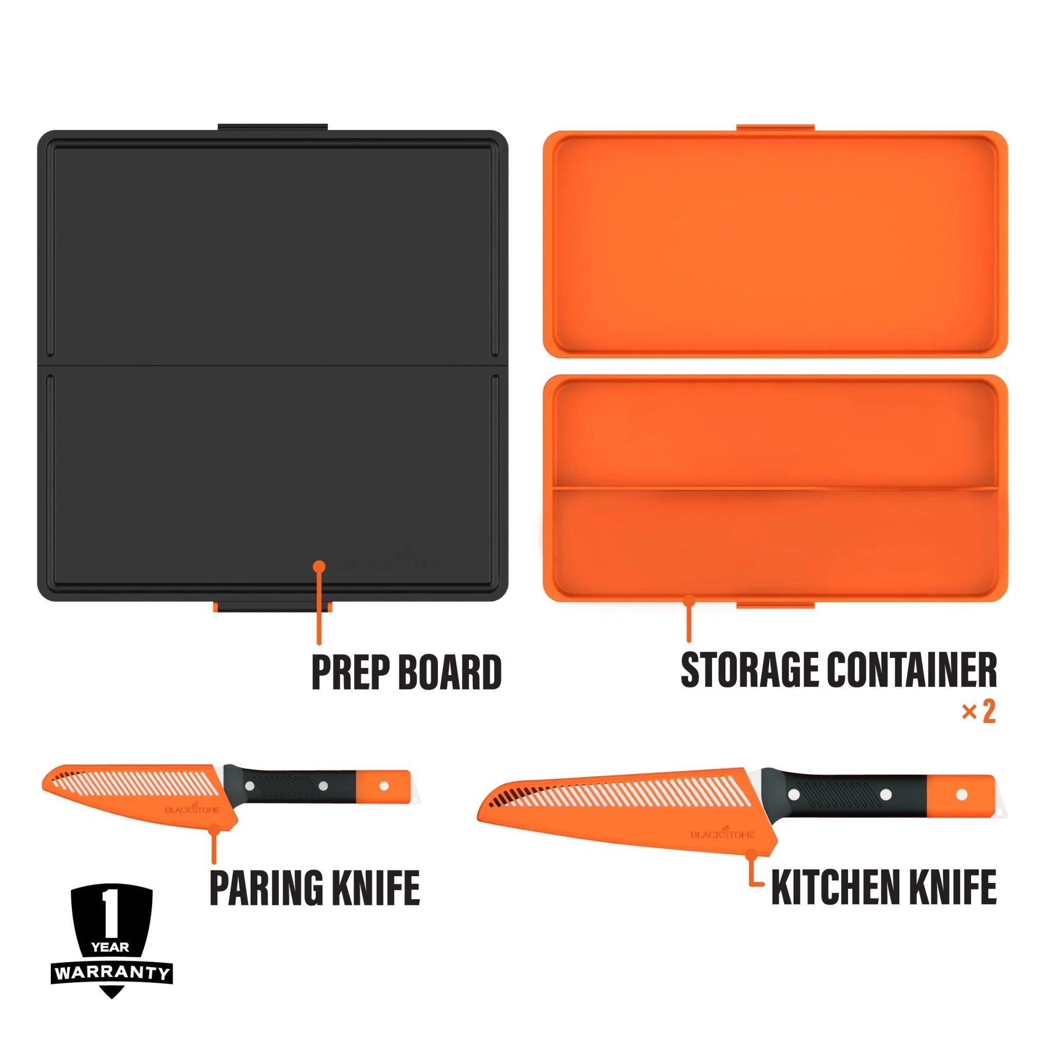 Adventure Ready Camp Knives and Prep Board