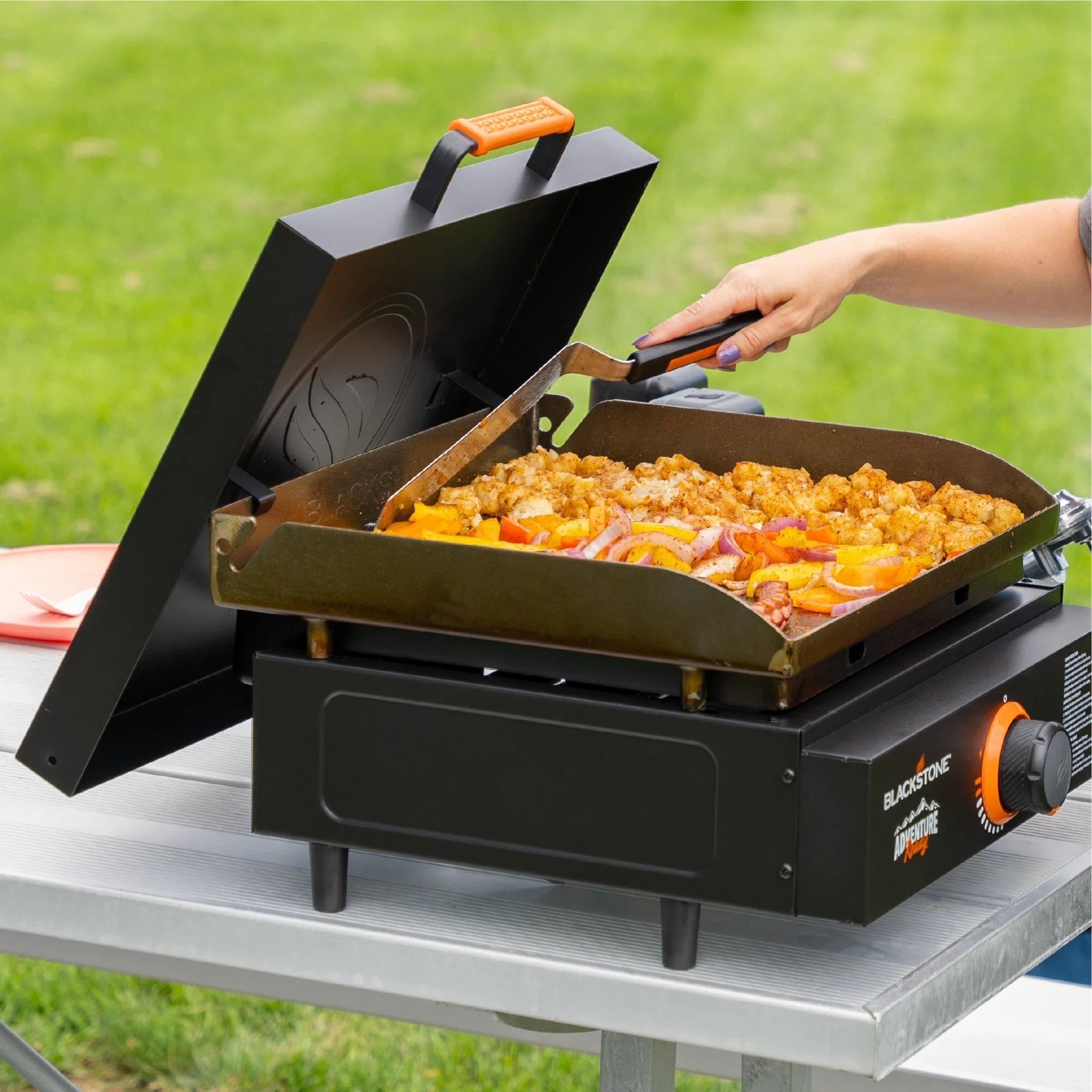 17" Tabletop Griddle with Hard Cover