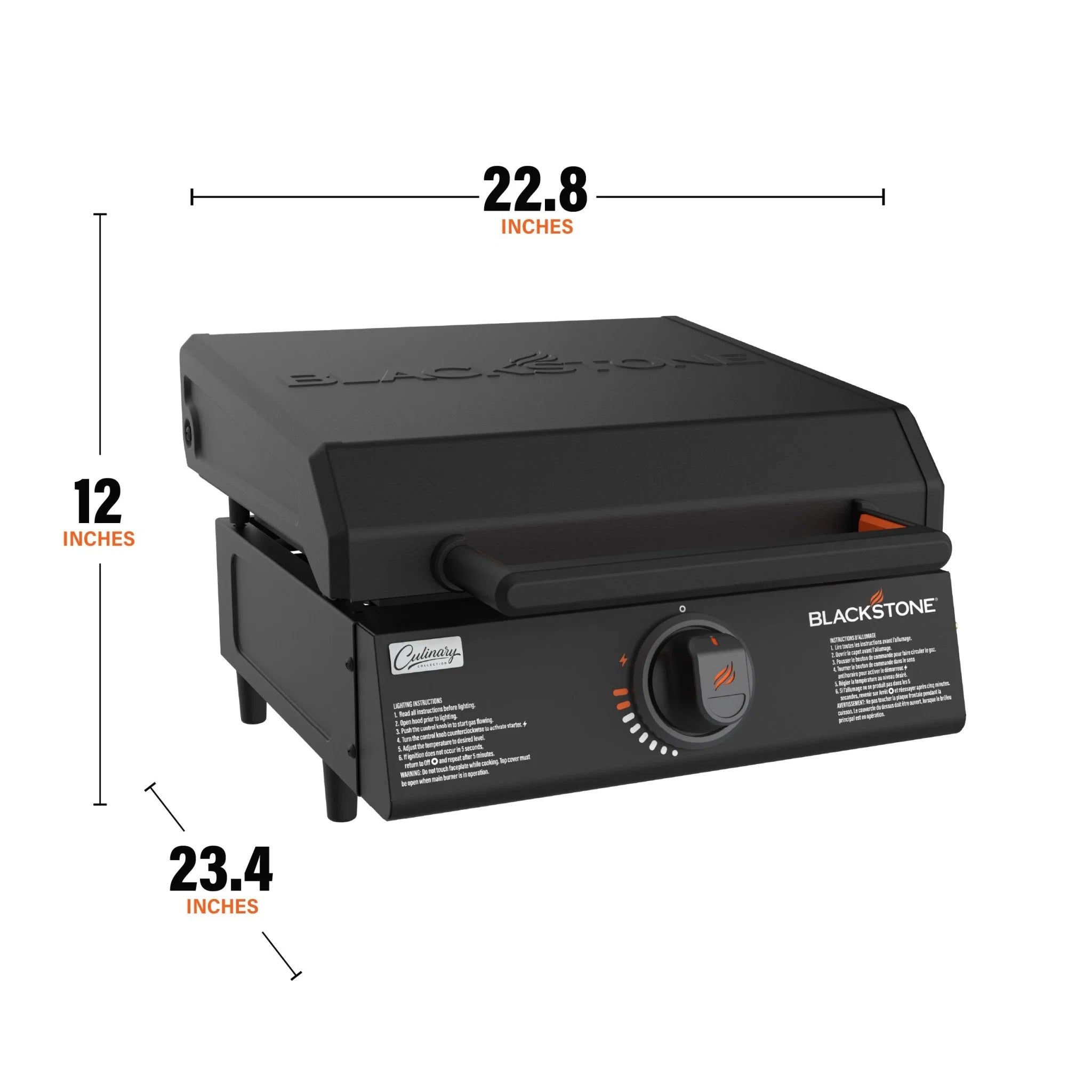 Culinary 17” Tabletop Griddle with Hood