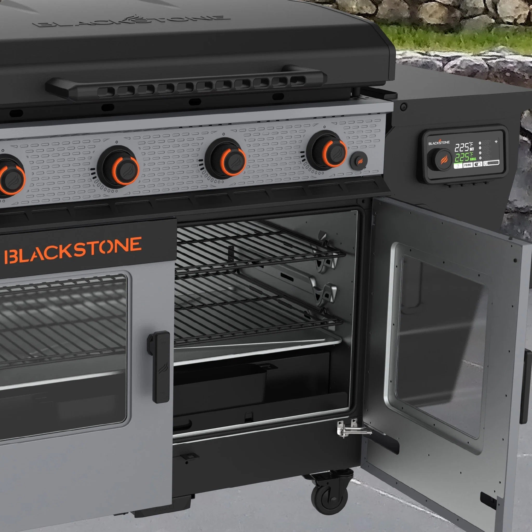 Bronco 36” Griddle Vertical Pellet Smoker Combo